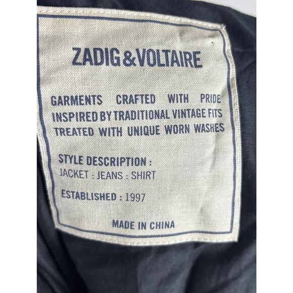 B45 Zadig & Voltaire Sequined Camou Jacket Women XS - Picture 11 of 12